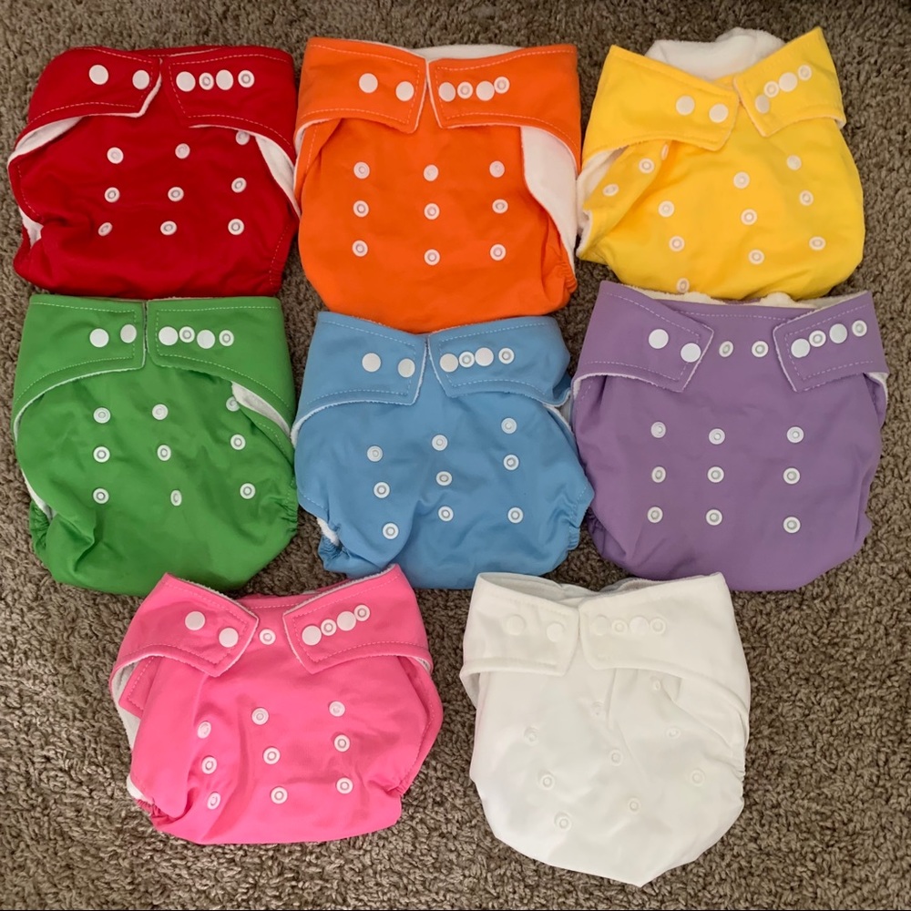 Baby City Multicolor Cloth Diaper Bundle NWOT
